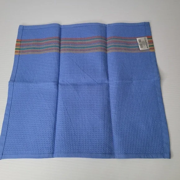 Set Of 5 Crate and Barrel Picante Pattern Dish Towels Kitchen Orange Red NEW - Picture 7 of 9